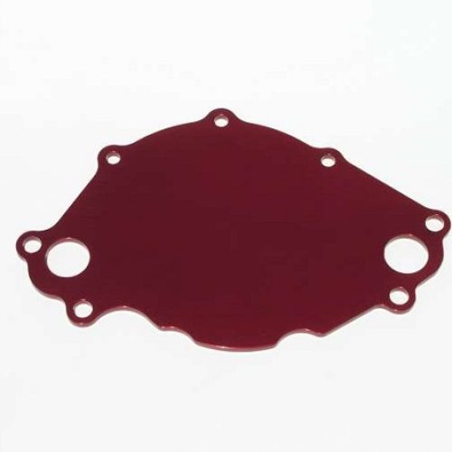 SB FORD 302 351W RED ELECTRIC WATER PUMP BACKING PLATE SBF