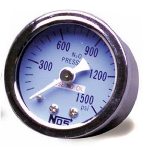 NITROUS PRESSURE GAUGE 0-1500 PSI -4INCLUDES -4 ADAPTER