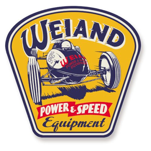 WEIAND POWER & SPEED TIN SIGN TOM BEATTY BELLYTANK