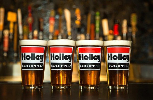 HOLLEY GLASS W/HOLLEY EQUIPPEDLOGO 4 x GLASSES 16OZ