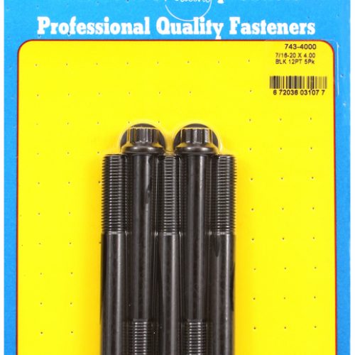 12PT BOLTS 7/16″ UNF x 4.00″  7/16″ WRENCH (5-PACK) 7/16-20