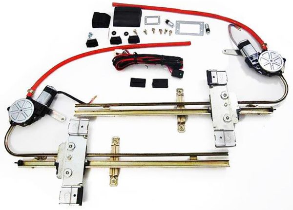 ELEC 2DR POWER WINDOW KIT FLATGLASS C/W SWITCHES & WIRING