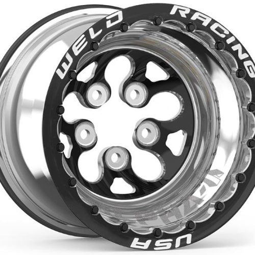ALPHA 1 BLK 15×8 BLACK CENTRE 5×4.75″ 4.0″ B/S BLACK M/T DBL