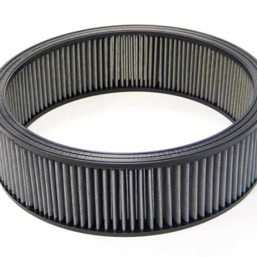 ROUND AIR FILTER, 14″x3.5″    ROAD RACE, LOW FILTRATION