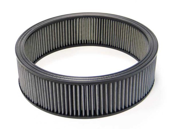 ROUND AIR FILTER, 14"x3.5"    ROAD RACE, LOW FILTRATION