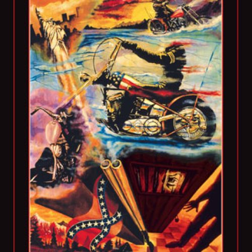 KENT BASH NOT SO EASY RIDER   18X24 POSTER HARLEYS