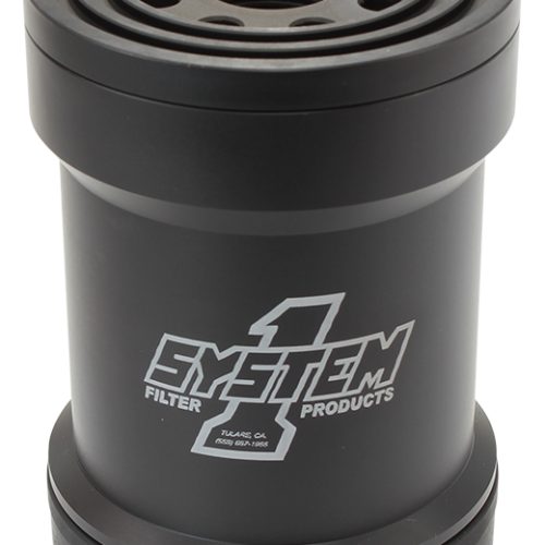 BILLET EFI FUEL FILTER 10 MIC SPIN ON 3.75″ OD x 5.75″ LONG