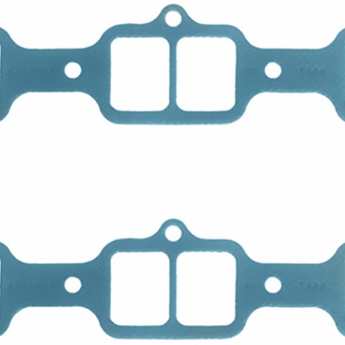 OLDSMOBILE V8 EXHAUST GASKETS 1964-75, PERFORATED STEEL