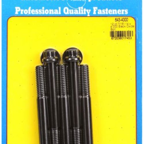 12PT BOLTS 7/16″ UNC x 4.00″  7/16″ WRENCH (5-PACK) 7/16-14