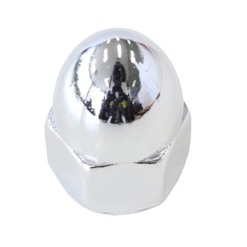 7/16-14 ACORN NUT CHROME      CHROME PLATED AMER COARSE