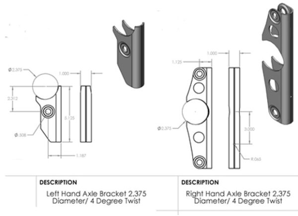 AXLE BRACKET SET