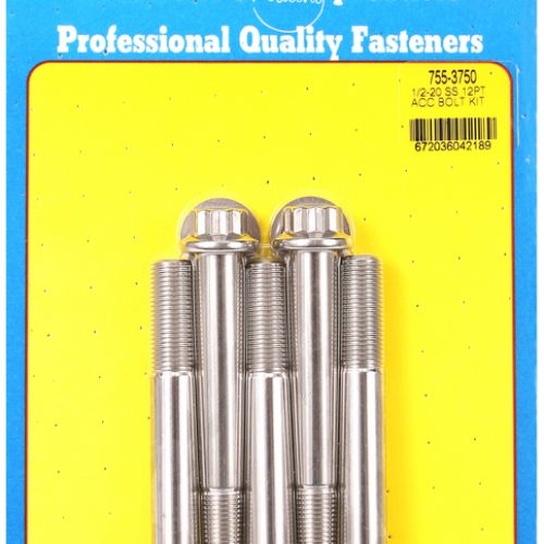 SS 12PT BOLTS 1/2″ UNF x 3.75″9/16″ WRENCH (5-PACK) 1/2-20