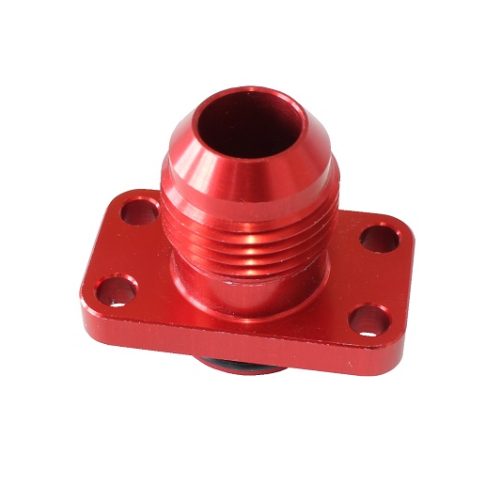 PETERSON PUMP FITTING 4 BOLT  -10AN X SMALL PORT PRO ROTOR