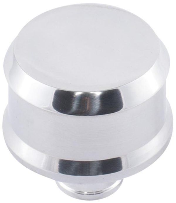POLISHED SLANT EDGE ALUMINIUM BREATHER CAP NO EMBLEM