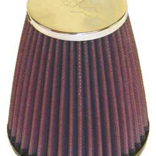 K&N UNIVERSAL POD FILTER CHROMTOP 3″,BASE 4-1/2″,NECK 2.688