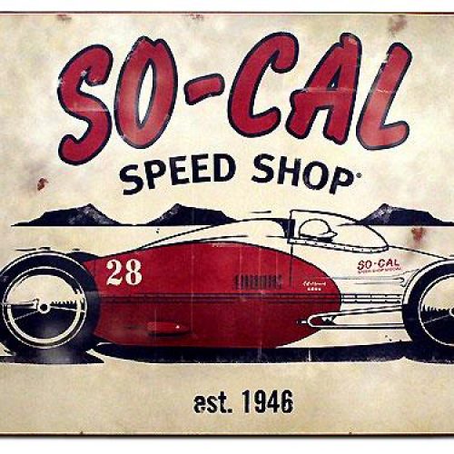 SOCAL BELLYTANK TIN SIGN      11.5 X 17.5