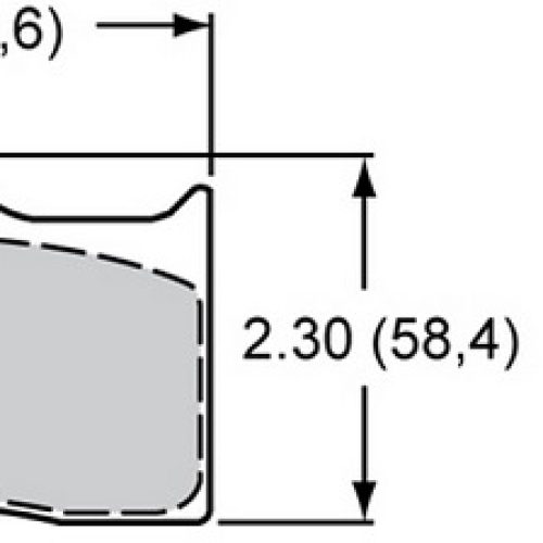 CM PAD SET (4) TI SPRINT      INBOARD PLATE # 7216