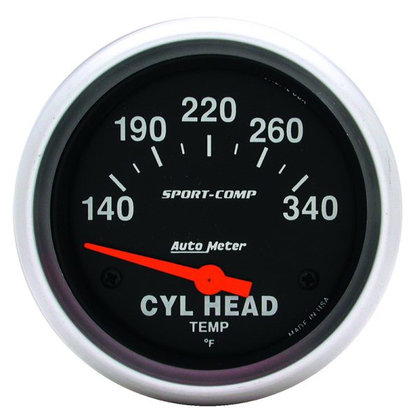 SPORT-COMP 2-5/8" C/HEAD TEMP 140-340°F, SHORT SWEEP ELECT