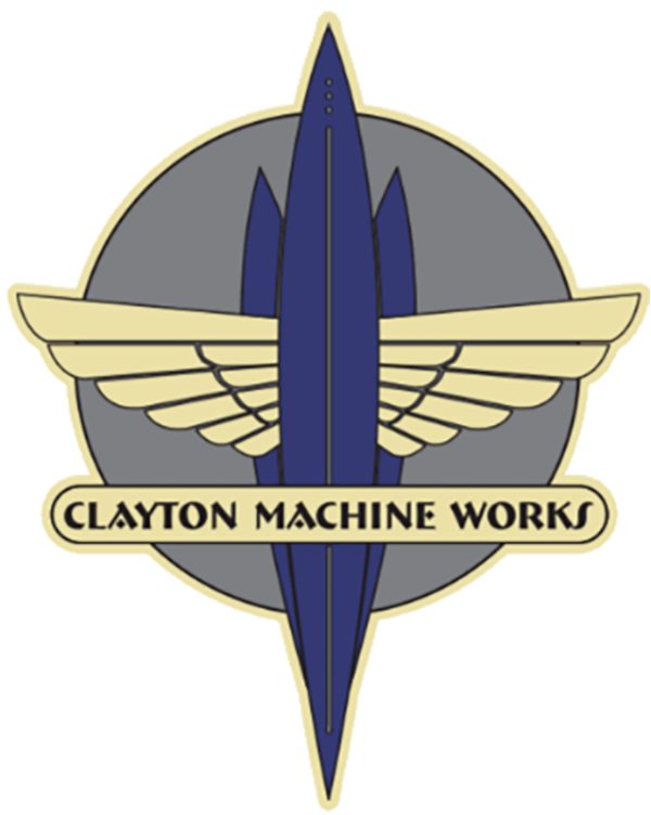 CLAYTON MACHINE WORKS TIN SIGN