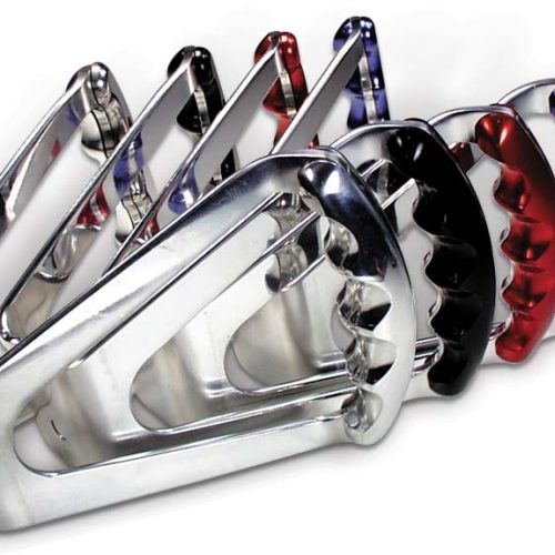 BUTTERFLY STEERING WHEEL      STANDARD STYLE RED GRIPS