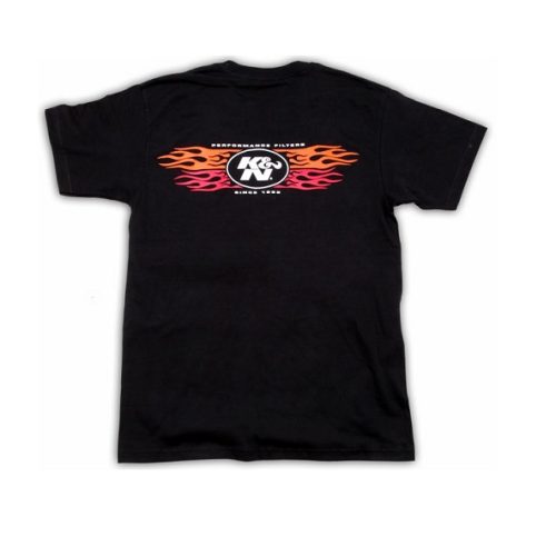 K&N T-SHIRT – CLASSIC FLAMES  BLACK, XX-LARGE