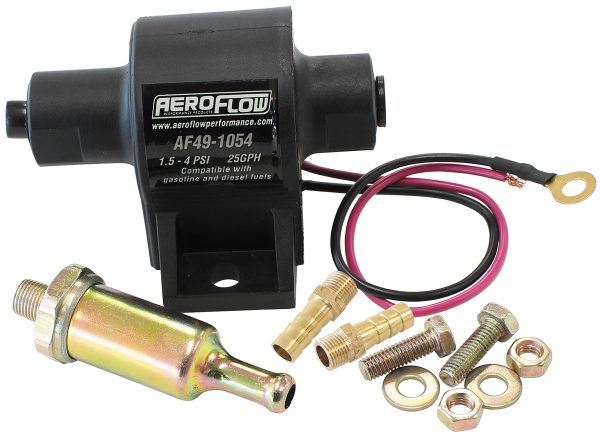 1.5 - 4 PSI 25 gph inline pump1/8" NPT inlet with 5/16" out