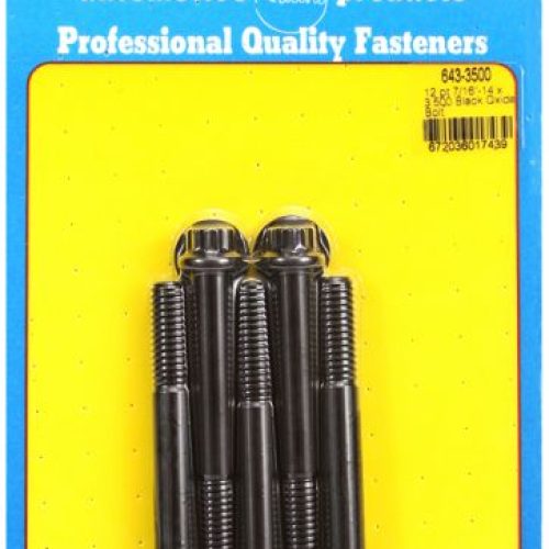 12PT BOLTS 7/16″ UNC x 3.50″  7/16″ WRENCH (5-PACK) 7/16-14