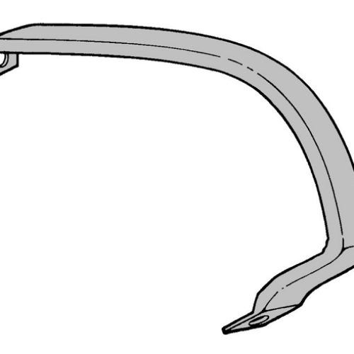 1935-36 REAR FENDER BRACE  EA STAMPED STEEL BLACK