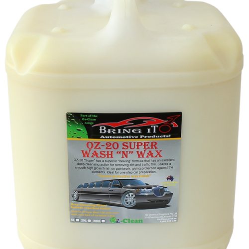 OZ-20 SUPER WASH N WAX        20 LITRE DRUM
