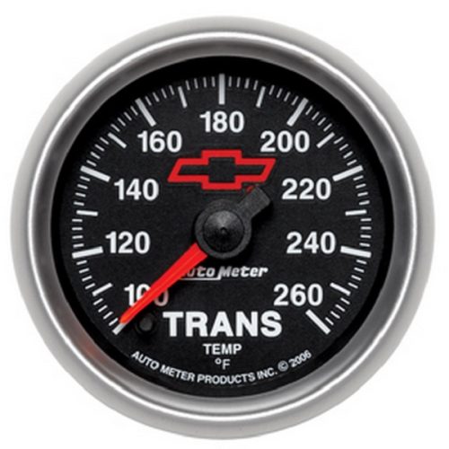 2-1/16″ TRANS TEMP 100-260F   BLACK FACE, GM CHEVY BOWTIE