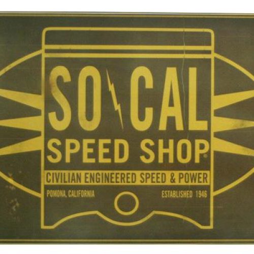 SOCAL  OILCAN PISTON TIN SIGN 11.5 X 17.5