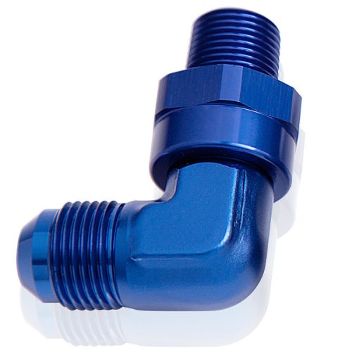 3/4″ NPT 90 TO -16AN SWIVEL   BLUE FULL SWIVEL