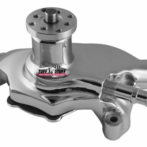 SBC SHORT CHROME WATER PUMP   CAST HIGH FLOW