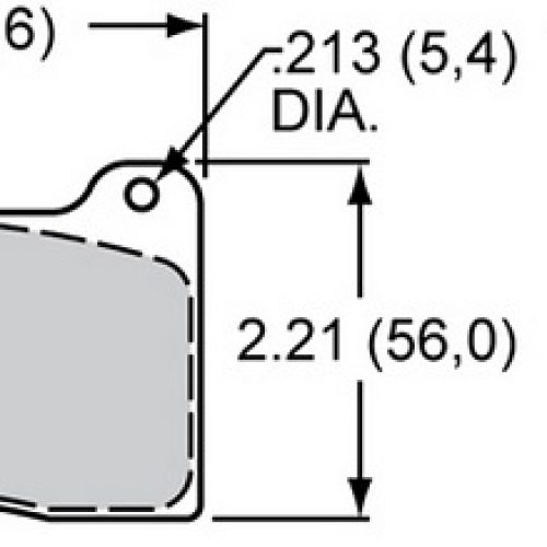CM PAD SET (4) TI SPRINT      INBOARD PLATE # 7816