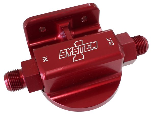 BILLET REMOTE FILTER MOUNT    LH SIDE PORT ENTRY MOUNT -12