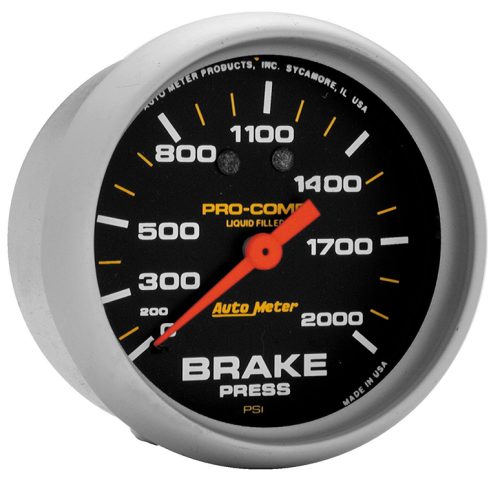 PRO-COMP 2-5/8″ BRAKE PRESSURE0-2000PSI, LIQUID FILLED, MECH