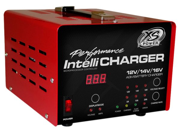 XS POWER 12/16V BATTERY INTELLICHARGER, 5A, 15A, 25A. 240V