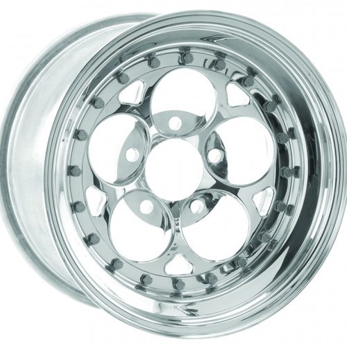 MAGNUM III RT WHEEL 15″ X 7″  5X4.75″ B/C, 3.5″ B/S POLISHED