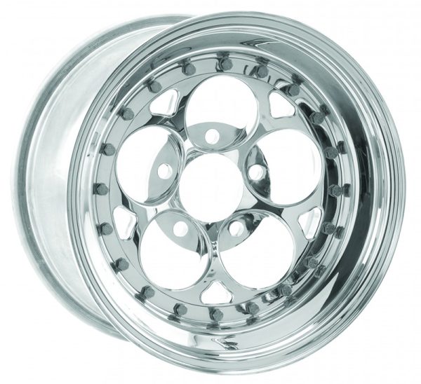 MAGNUM III RT WHEEL 15" X 7"  5X4.75" B/C, 3.5" B/S POLISHED