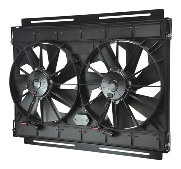 12" DUAL FAN & SHROUD KIT     4000 CFM, 654 x 445 x 105mm