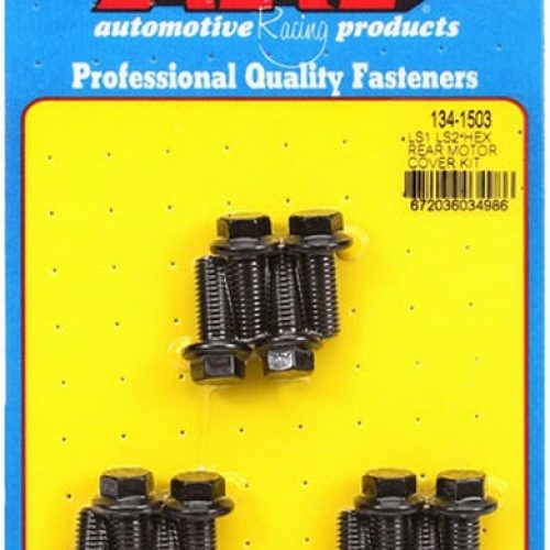 LS CHEV REAR COVER BOLTS      BLACK HEX, SUITS ALL LS