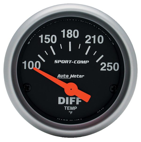 SPORT-COMP 2-1/16" DIFF TEMP  100-250°F, SHORT SWEEP ELECT.