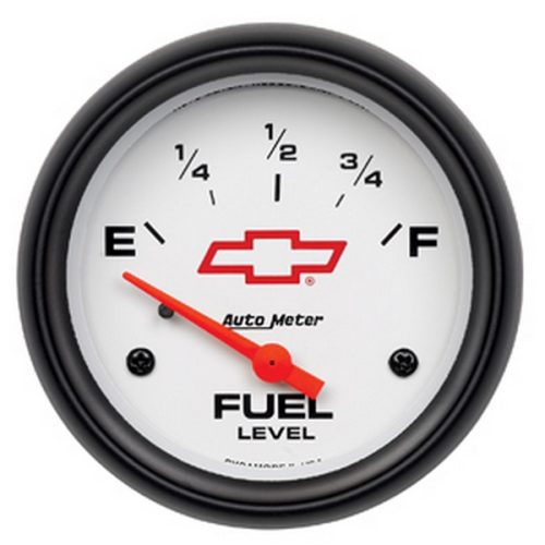 2-5/8″ FUEL LEVEL 0-90 OHMS   WHITE FACE, GM CHEVY BOWTIE