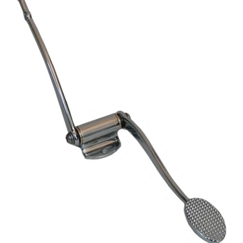 SO CAL ADJUSTABLE SPOON PEDAL CHROME KNURLED SPOON