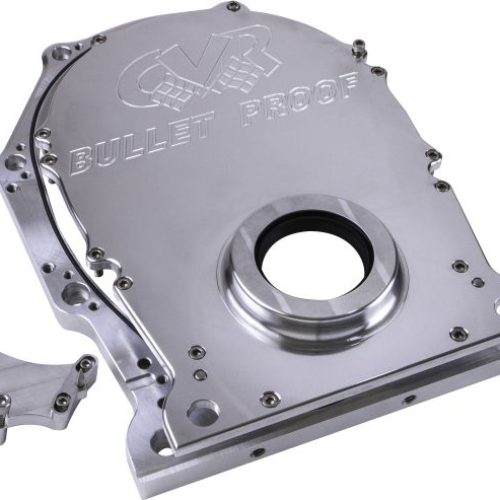 2 PIECE BILLET TIMING COVER   CHRYSLER BB / 426 HEMI, CLEAR