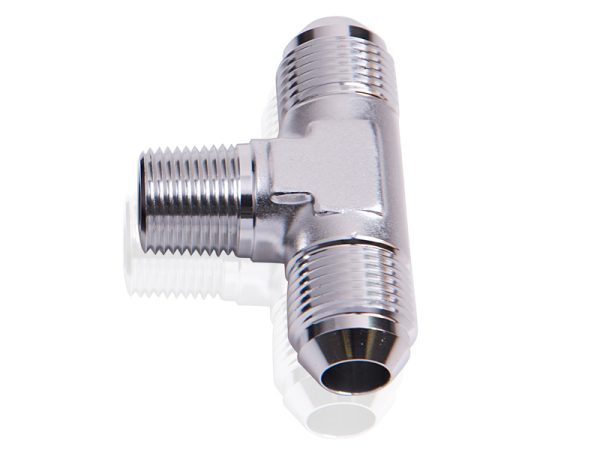 TEE -16AN WITH 3/4"NPT ON SIDESILVER AN TEE WITH NPT ON SIDE