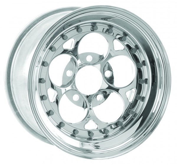 MAGNUM III RT WHEEL 15" X 6"  5X4.75" B/C, 3.5" B/S POLISHED