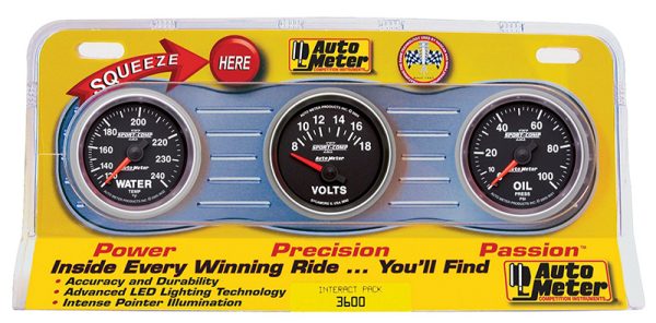 Interact Pack -  Sport Comp II3 Gauge Illuminated Display pa