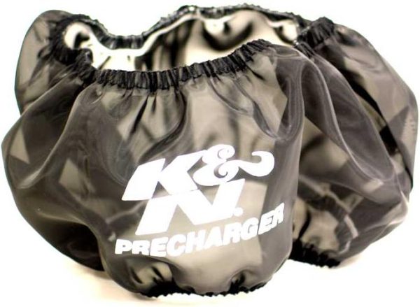 K&N PRECHARGER, ROUND. 9 X 3   BLACK