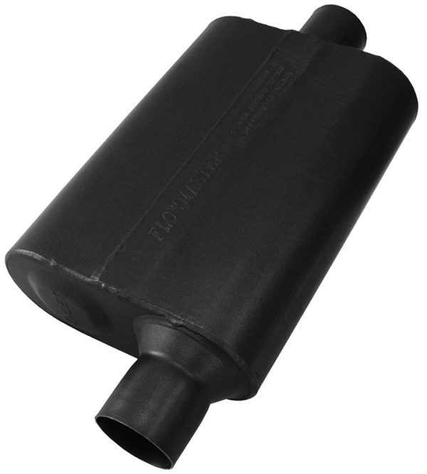 40 SERIES DELTA STAINLESS 2.50MUFFLER OFFSET IN / CENTRE OUT